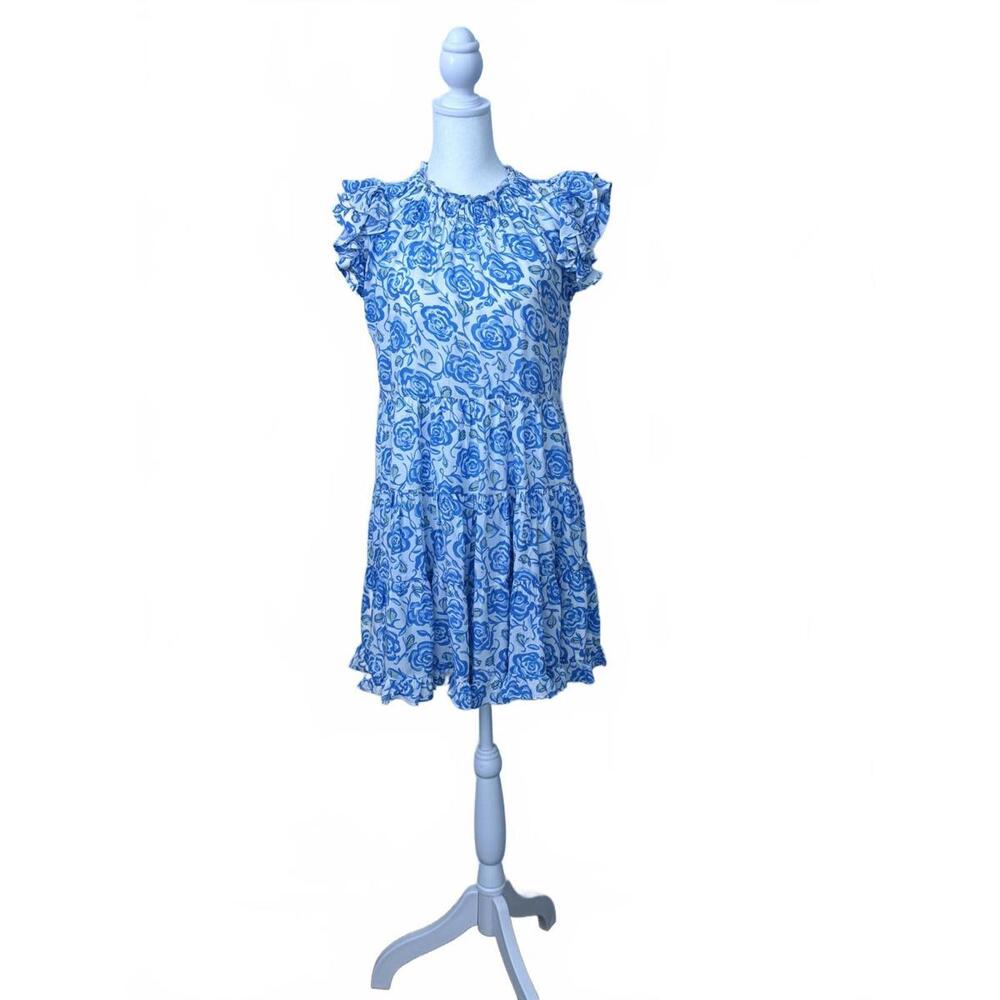 Blue Floral Sail To Sable Dress Size XS